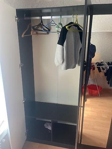 mini dolab: 3 qapılı, Güzgülü, Digər material, Açılan, Düz dolab — 3