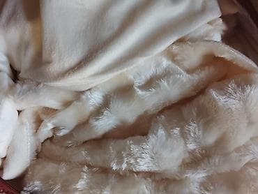 yataq ortusu: Xəz-effektli yumşaq pled/örtük - Material: yüksək keyfiyyətli süni — 1