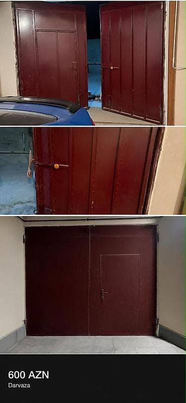 Mövzu: Metal qaraj/qapı dəsti - Material: tam metal konstruksiya