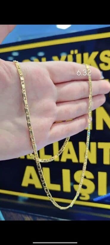 1 qram qızılın qiyməti 2022: Boyunbağı, Sarı qızıl, 585 Əyar, 6 g, Ödənişli çatdırılma — 1