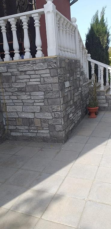 das kubik satilir: Dekorativ fasad və hasar üzlüyü – süni daş panellər - Material — 1