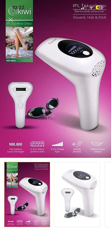 El ile lazer aparati 1 defe istifade olunub atiw sayi coxdu en azi 2-3