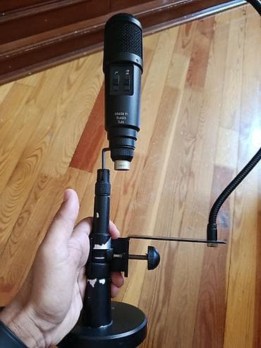 azercell 4g modem: Oktava MK-319 studiya mikrofonu + stolüstü stend və pop‑filter dəsti — 3