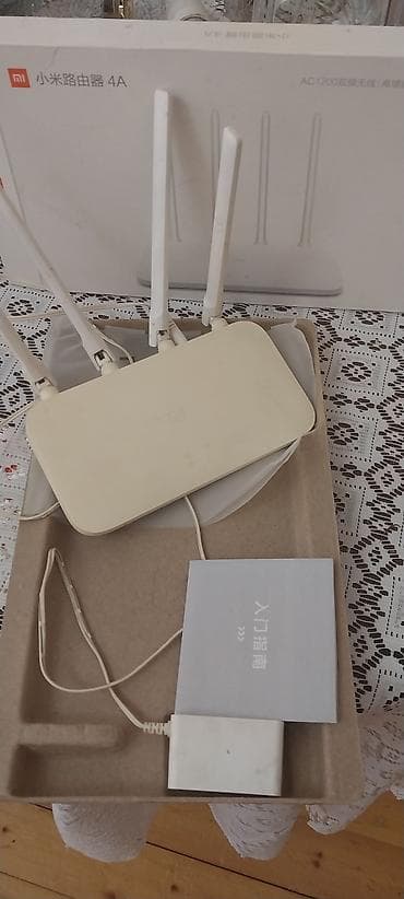 komputer ehtiyat hisseleri: Xiaomi Router 4A Wi‑Fi marşrutizatoru Ağ rəngli, zərif və minimal — 2
