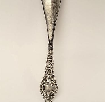 Termoqablar: Gümüş bıçaq – yağ/spred bıçağı (antik üslub) - Material: bərk gümüş — 6