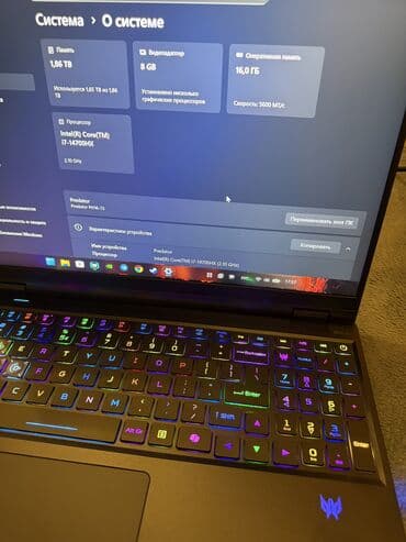 Monitorlar: Yeni Acer Predator, 15.6 ", Intel Core i7, 2 TB — 2