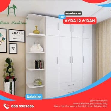 metbex şkafı: Modern dolablar KREDİTLƏ Dolabları indi kreditlə əldə, edə — 16