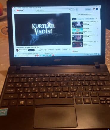 Acer netbook Xüsusiyyətlər: - Ekran: təxminən 14" LED, HD