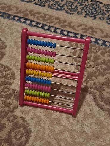uşaq inkişafı metodikası: Rəngarəng sayğac (abakus) – uşaq üçün öyrədici oyuncaq - Çərçivə — 1