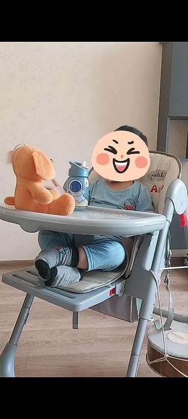 Uşaq üçün yemək stulu. 3 hündürlükdə ayarlamaq olur( alçaq,orta və — 1
