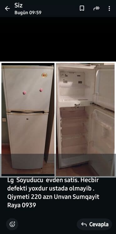 продаю холодильник: Soyuducu — 1