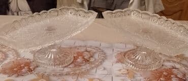 Süfrə qab-qacaqı: 6 Ədəd Təp-Təzə Yeni Müxtəlif Bəzəkli İçi Dərin Böyük Meyvə Şirniyyat — 3