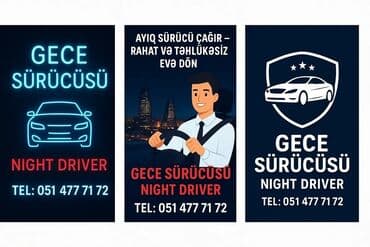 Taksi sürücüləri: Şəxsi sürücü tələb olunur, Dəyişən qrafik, İstənilən yaş, İşəmuzd ödəniş — 2