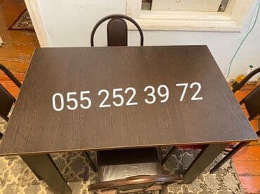 metbex mebileri: Qonaq otağı üçün, Yeni, Açılmayan, Dördbucaq masa, 10 stul — 3