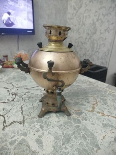 Kia: Klassik mis/bronz samovar - Material: mis/bronz gövdə, tökmə — 4