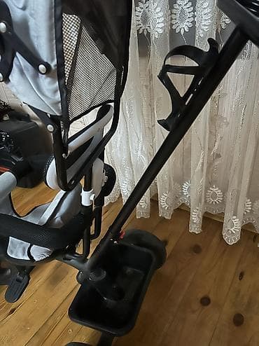 velseped: 1-5 yaş uşaqlar üçün 3 tekerli zontikli+ valideyn üçün idare eleme — 4