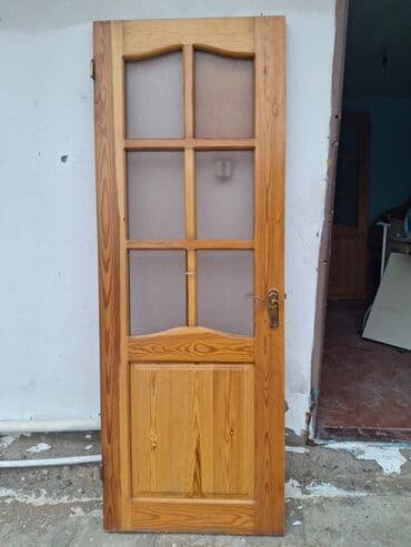 şam qapılar: Taxta qapılar dəsti - Material: təbii ağac (şam teksturalı), rəngsiz — 2