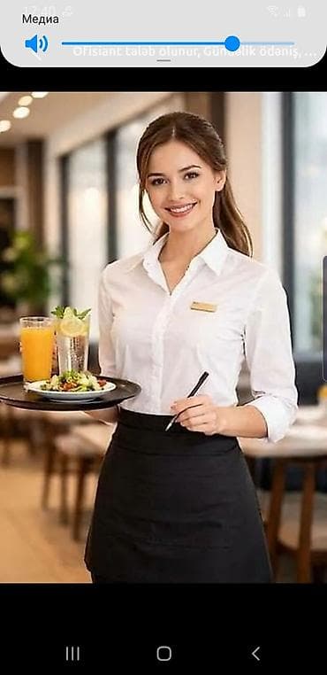 Ofisiant tələb olunur, Restoran, Gündəlik ödəniş