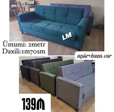 Divan, Qonaq otağı üçün, Dəhliz üçün, Yataq otağı üçün, Bazalı, Açılan