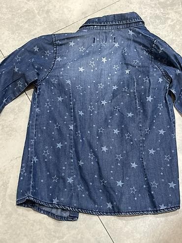 kovboy: Ulduz naxışlı denim köynək - Material: yüngül denim (cotton qarışımı — 2