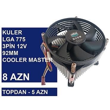 Kulerlər “775 socket 12v 3/4pin” ⭐Kuler 775 socket 12v 3pin - 8 AZN — 2
