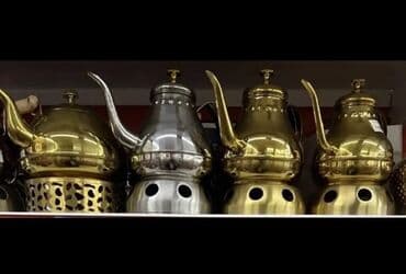 Yeni, rəng - Gümüşü, Çaydan, Nikel, 3 l