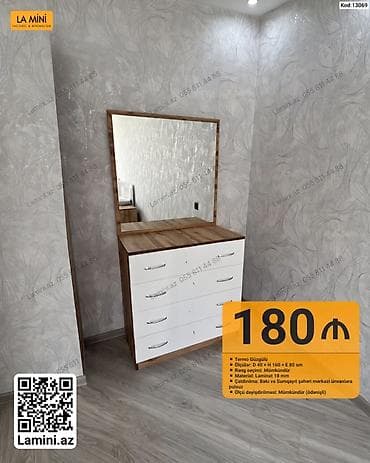 guzgu termo: Kod: 13069 Termo güzgülü komod-dreesser - Ölçü: D 40 × H 160 × E 80 — 1