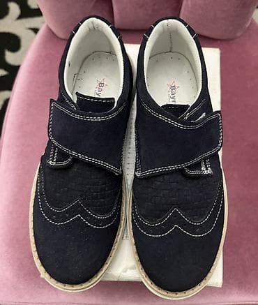 детские вещи на годик: Uşaq ayaqqabısı – qara (tünd göyə yaxın) rəngdə, velkro (skarç) — 4