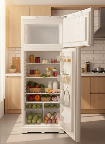 İşlənmiş 2 qapılı Indesit Soyuducu Satılır, rəng - Ağ