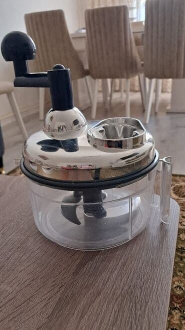 əriştə kəsən aparat: Mexanik mətbəx doğrayıcısı – əl ilə fırlanan - Material: şəffaf — 1