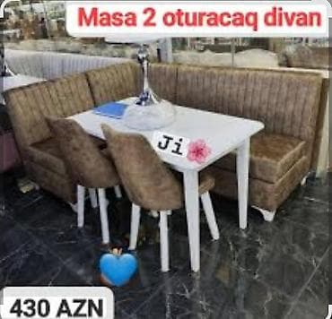 metbex stol stulu: Künc divan, Mətbəx üçün, Açılmayan — 1