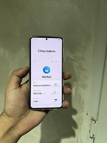 samsung telfonları: Samsung Galaxy S21 5G, 128 GB, rəng - Qara, Barmaq izi, Face ID — 10
