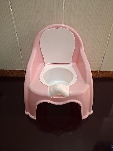 ağ neft: Uşaq üçün oturacaqlı nəcislik (potty) - Rəng: açıq çəhrayı, ağ — 1
