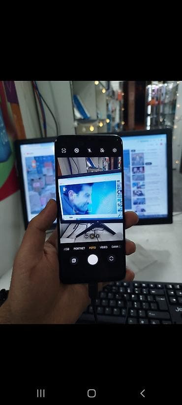 Foto və videokameralar: Honor 7X, 128 GB, rəng - Gümüşü, Sensor, Barmaq izi, Simsiz şarj — 3