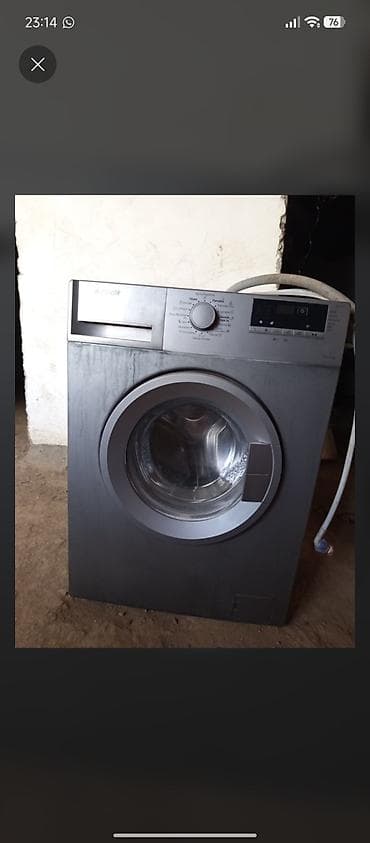 ucuz printer satilir: Arçelik ön yükləməli paltaryuyan maşın - Rəng: tünd boz/metal - Ön — 1