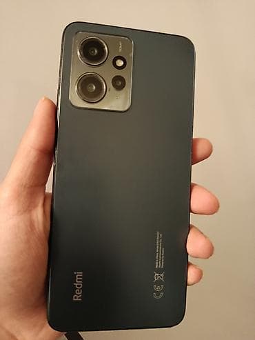 iphone 5 satilir: Redmi Note 12, 128 GB, rəng - Qara, Sensor, Barmaq izi, İki sim kartlı — 1