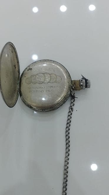 akilli saat: Antik cib saatı – mexaniki, zəncirli model - Korpus: metal - — 3