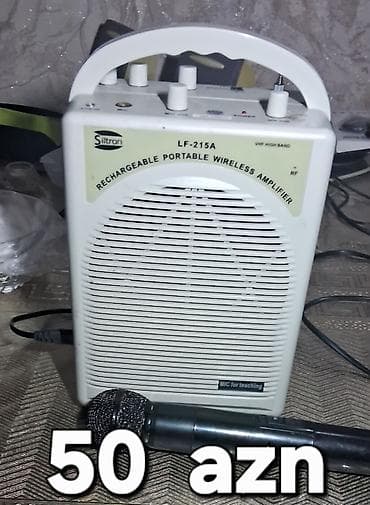Siltron LF-215A – portativ, şarj olunan simsiz səs gücləndirici və