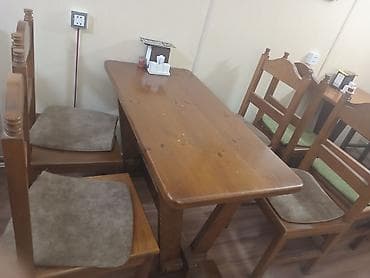 budda: Mətbəx üçün, Açılmayan, Dördbucaq masa, 4 stul — 3