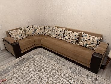 divanda: Künc divan, İşlənmiş, Açılan, Bazalı, Parça, Çatdırılma yoxdur — 2