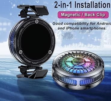 soyuducu soyutmursa: RGB işıqlı telefon soyuducusu – mobil oyunçular üçün səssiz və güclü — 2