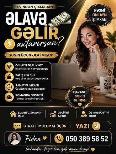 is elanlari usta: Ev köməkçisi tələb olunur, Dəyişən qrafik — 1