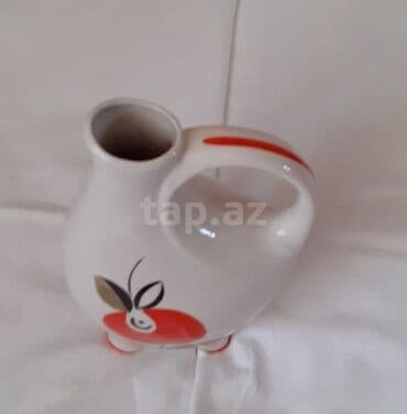 dekorativ qablar: Rəng - Ağ, Keramika, 1, 1 l, SSRİ — 3