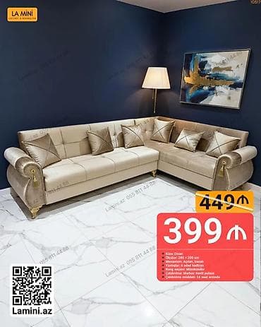 saat sensor: Künc divan, Açılan, Bazalı, Parça, Şəhərdaxili pulsuz çatdırılma — 1