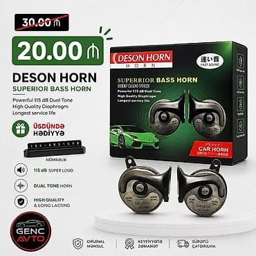butun avto: Avtomobil siqnalları – yüksək səs gücü, keyfiyyətli diafraqma və — 3