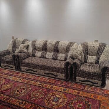 купить кресло раскладное бу: Диван, Б/у, Раскладной, С подъемным механизмом, Ткань, Нет доставки — 2