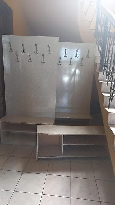 asılqan dolab: Dehliz üçün asılqan və ayaqqabı rəfi dəsti - Material: laminat/LDSP — 2