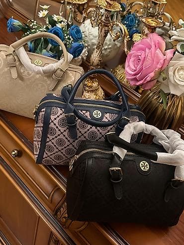 qız cantaları: Tory Burch dizaynlı barrel/duffle tipli əl çantası – bir neçə rəng — 6