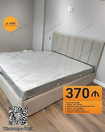 kravat masin: İkinəfərlik çarpayı, Bazalı, Matras ilə, Siyirməsiz — 1