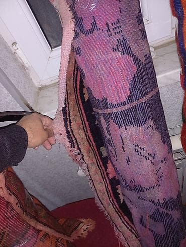 xalca tuklu: Şəki–Quba bölgəsi üslubunda əl toxuması yun kilim - Material: 100% — 4